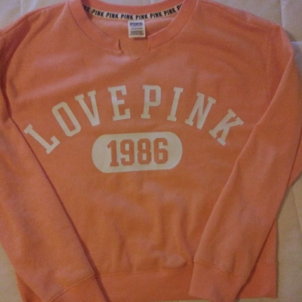 VS PINK Notch neck Slouchy crewneck